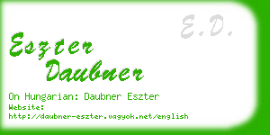 eszter daubner business card